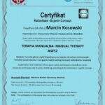 dyplom terapia manualna moduł AWS2, fizjoterapeuta Marcin Kosowski, RehaFit Wrocław