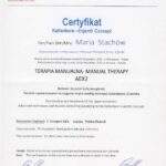 dyplom terapia manualna moduł AEX2, fizjoterapeuta Maria Stachów, RehaFit Wrocław