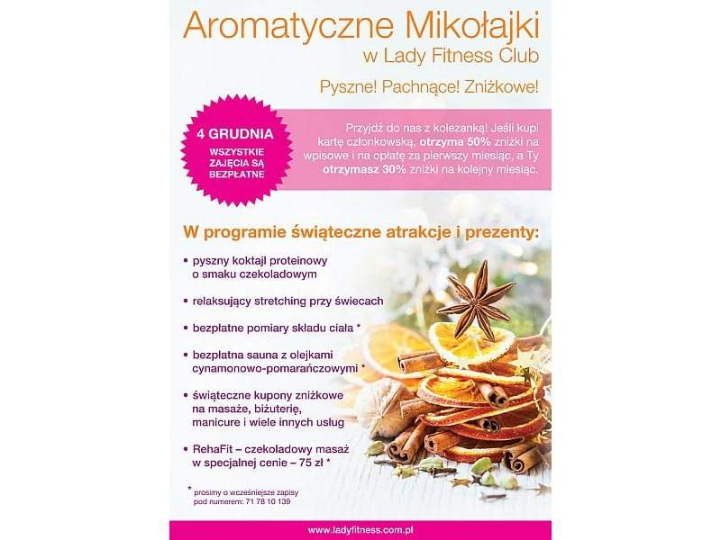 Aromatyczne Mikołajki W RehaFit. Odprężające masaże relaksacyjne w korzystnych cenach.