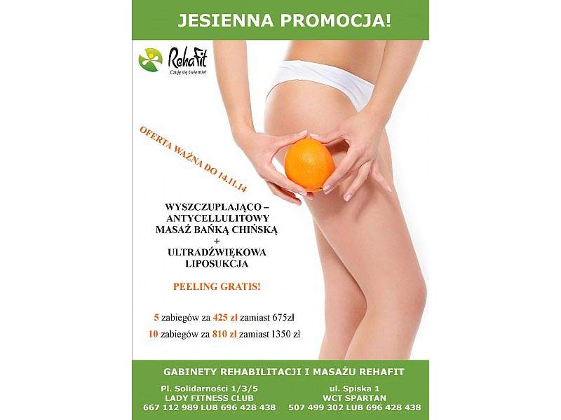 Jesienna promocja na masaże bańką chińską.