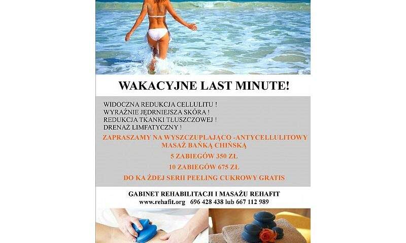 Wakacyjne Last Minute czyli promocja na zabiegu wyszczyplające.