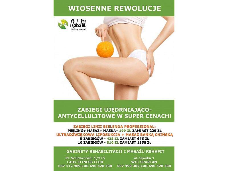 Wiosenne rewolucje czyli promocja na zabiegi bańką chińską w RehaFit