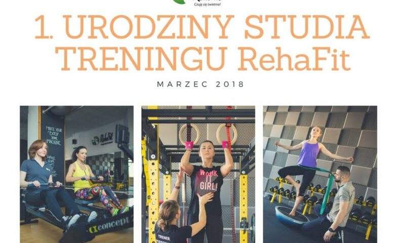 Pierwsze urodziny wrocławskiego centrum treningu personalnego RehaFit. Wyjątkowa promocja i interesujący konkurs.