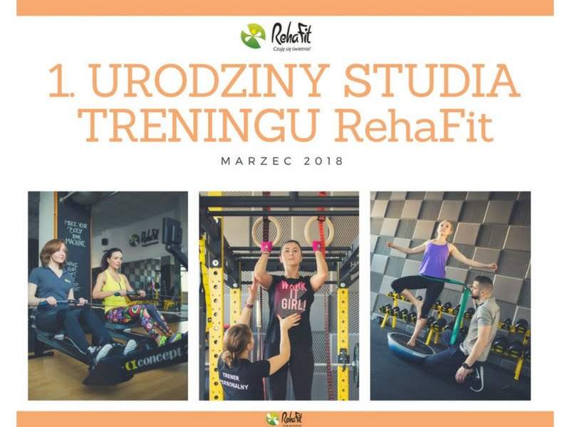 Pierwsze urodziny wrocławskiego centrum treningu personalnego RehaFit. Wyjątkowa promocja i interesujący konkurs.