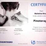 Certyfikat Pinoterapia - Malwina Knuth - Rehafit.org