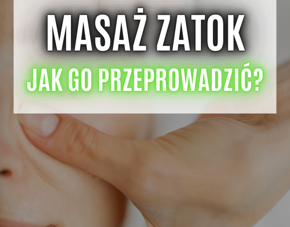 masaż zatok na zatkany nos